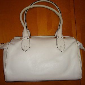 Etienne Aigner Leather Satchel Handbag - White